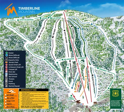 Timberline Mountain Trail map - Freeride