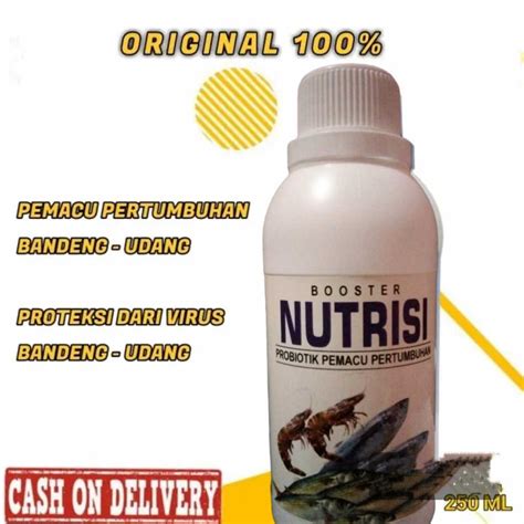 Jual NUTRISI 250 Ml PROBIOTIK PEMACU PERTUMBUHAN IKAN AIR TAWAR PAYAU