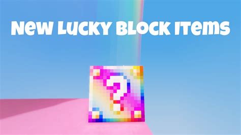 New Lucky Block Items 🌈 Roblox Bedwars Youtube