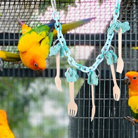 Parrot Biting Plaything Bird Cage Hanging Toy Birdcage Hanging Decor