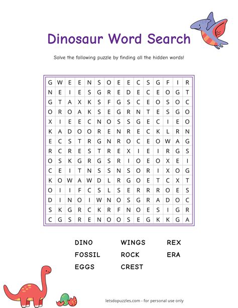 Dinosaur Shapes Printable Printable Word Searches The Best Porn Website