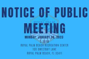 Notice Of Public Meeting For The Discussion Of The Development Of