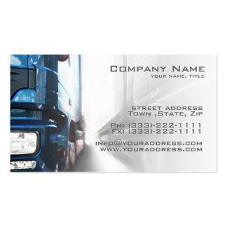 Truck Driver Business Cards and Business Card Templates | Zazzle