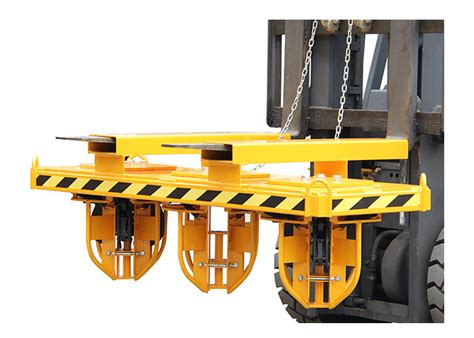 Ce Forklift Crane Mounted Drum Handler With Automatic Adjusting Core Frame