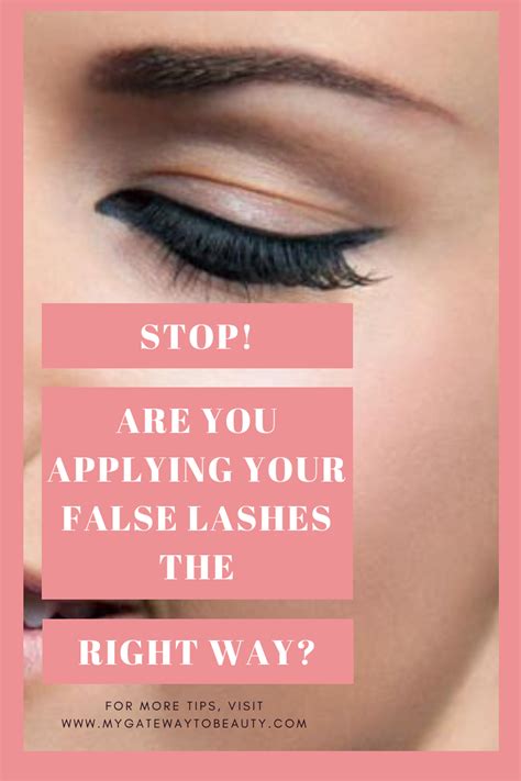 How To Apply False Lashes The Right Way False Lashes False Lashes Makeup Applying False Lashes