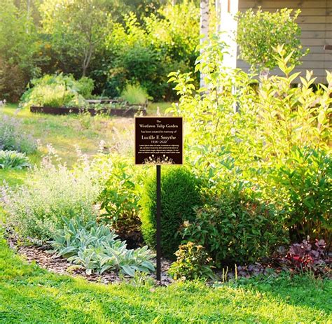 Garden Memorial Plaques Honor A Loved One With A Outdoor Plaque