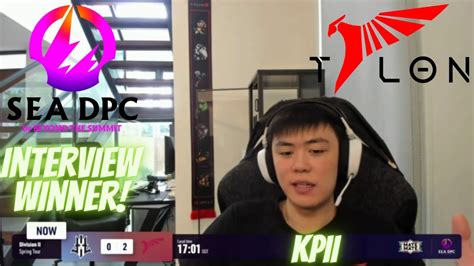 Kpii Interview Winner After Match Talon Vs Lilgun Dpc Sea