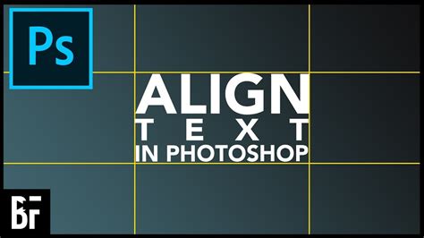 Perfectly Align Text In Photoshop Youtube