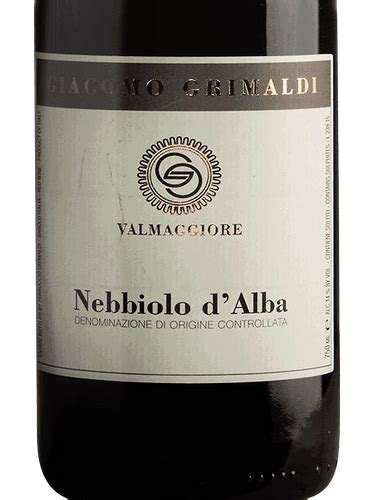 2020 Giacomo Grimaldi Valmaggiore Nebbiolo D Alba Vivino US