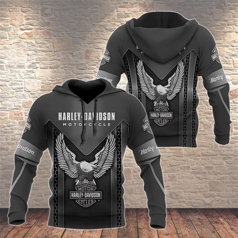 Harley Davidson Hoodie 3d Printed Bk701 Createdonsun