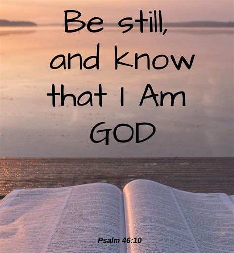 Be Still and Know That I Am God - Pulpit Minister - Riverchase Church of Christ