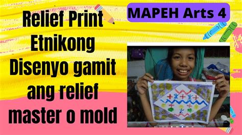 Pagbuo Ng Makasining Na Dibuho Gamit Ang Relief Master O Mold Na May