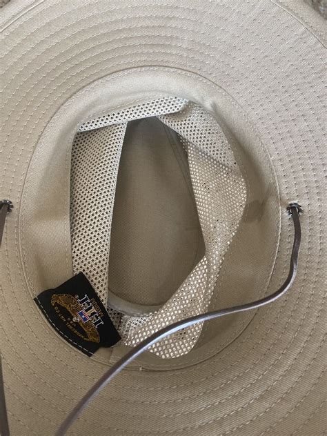 Henschel Aussie Breezer Cotton Packable Mesh Hat W Chin Cord Made In