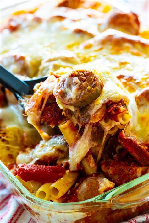 Baked Ziti With Italian Sausage Spicy Southern Kitchen