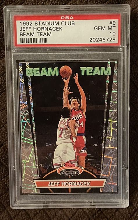 Jeff Hornacek 1992 Stadium Club 9 Beam Team Price Guide Sports Card