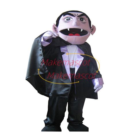 Sesame Street Count Von Count Mascot Costume