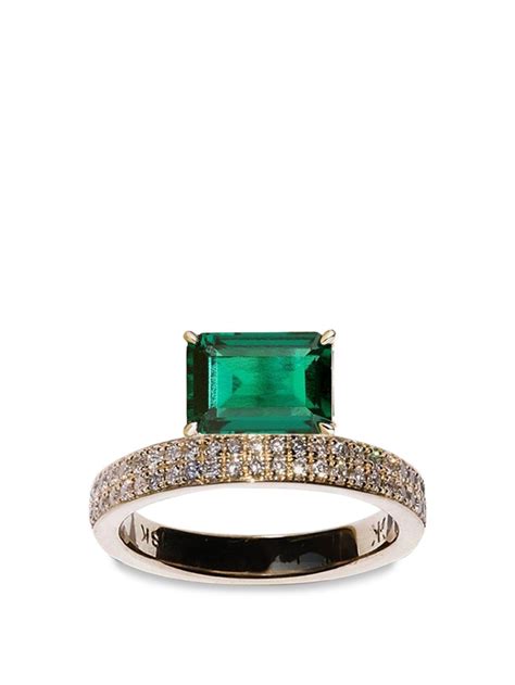 Katkim Floating Emerald Ring Gold Editorialist