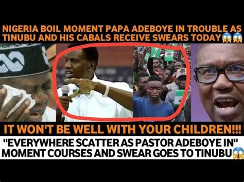 PASTOR ADEBOYE IN TROUBL AS TINUBU AND HIS CABALS RECEIVE SWËÆRS