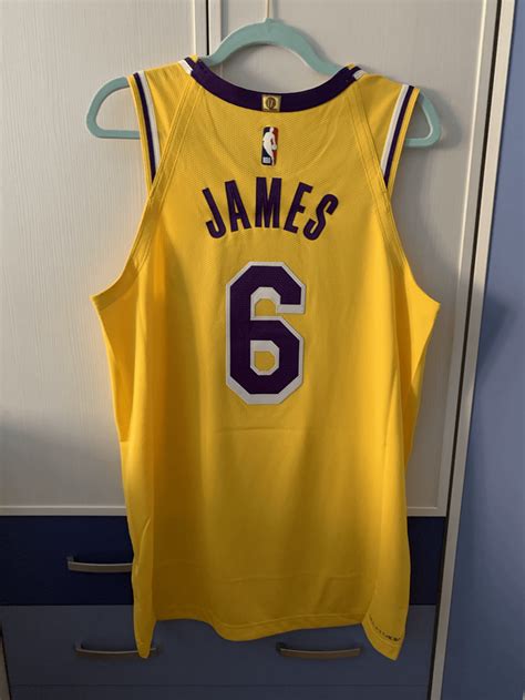 Lebron James #6 Lakers Authentic Jersey (Thanks for the replies to my ...