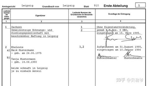 德国土地所有权住宅所有权地上建筑权和土地登记法 知乎