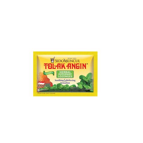 Sido Muncul Tolak Angin Herbal Peppermint Lozenges Lazada Indonesia