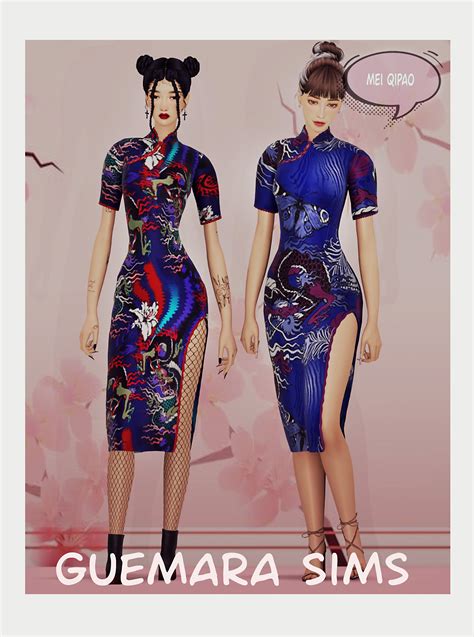 Guemara Sims Sims 4 Chinese Dress