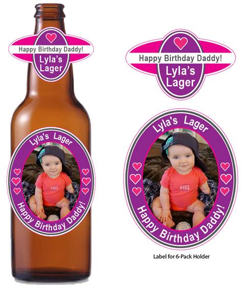 Personalized Beer Bottle Labels Birthday Beer Bottle Labels Etsy