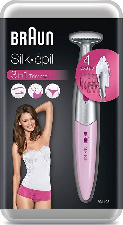 Braun Silk Epil Bikini Styler 3 In 1 Trimmer Pink Silver FG1103 Buy