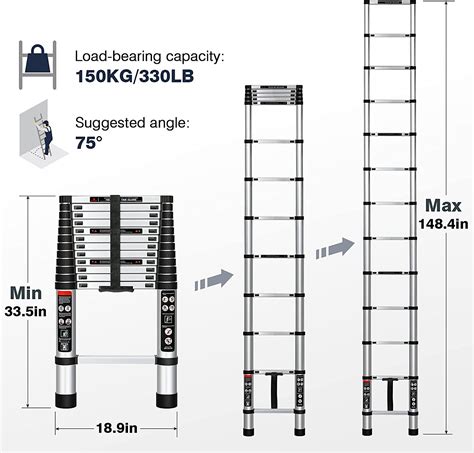 Telescopic Straight Ladder Vossen Tools