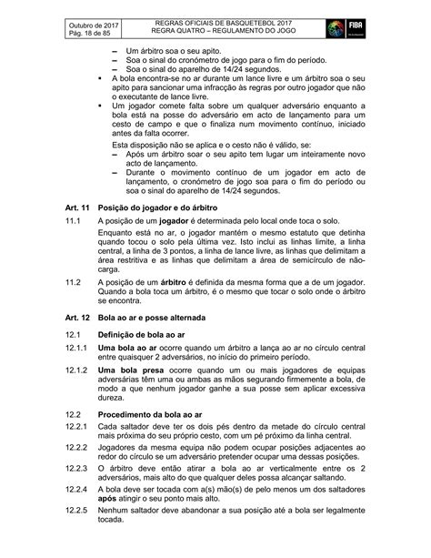 Regras Oficiais De Basquetebol Pdf