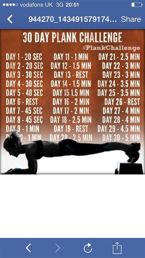 Plank challenge | 30 day plank challenge, 30 day plank, Plank challenge