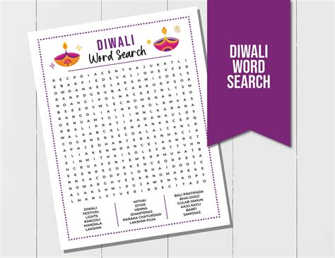 Diwali Word Search Diwali Games For Kids Printable Kids Diwali