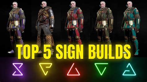 Witcher 3 Top 5 Builds Each Signs Best Build Youtube