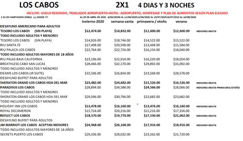 Viajes A Los Cabos 2x1 Y Paquetes Todo Incluido Ofertas De Vuelos