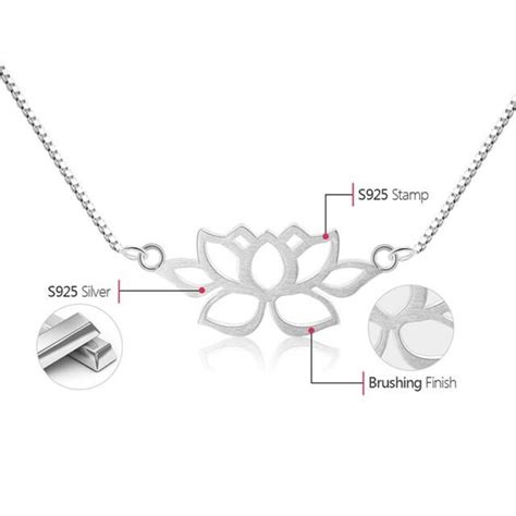 Spoo Design Feines Lotus Collier Matt Geb Rstet Buddhismus Schmuck