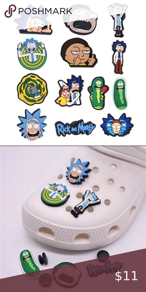 Rick And Morty Croc Charms Croc Charms Crocs Rick And Morty