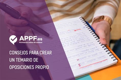 Cómo crear un temario de oposiciones original