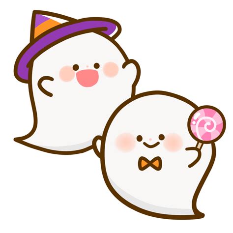 【生活・保育・行事・秋】ハロウィンおばけさんのかわいいフリーイラスト フタバのフリーイラスト