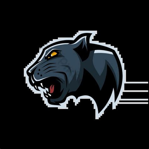 Angry Panther Head Mascot Logo Vector Illustration Design Animals