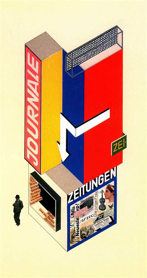 Herbert Bayer Design For A Newspaper Stand Herbert Bayer