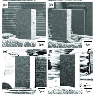 Sim Images Of The Micro Pillars Fabricated From The Nickel Cobalt