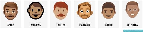 👨 Man emojis (w/ 40+ skin, hair colors, & facial hair combos) 👨🏻🧔🏼👨🏽‍🦰👨 ...