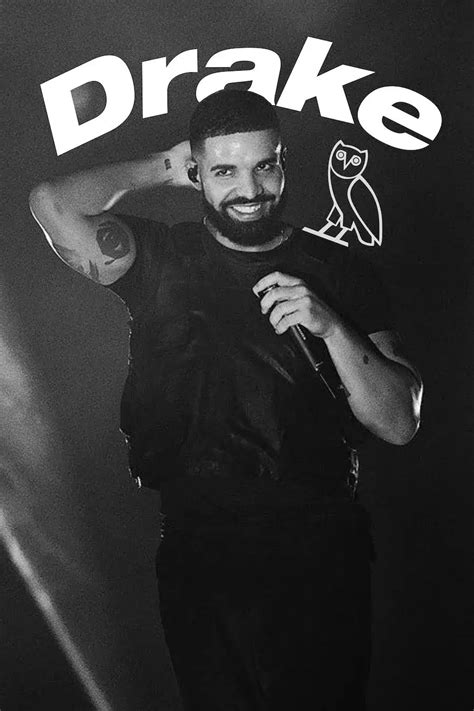 Drake ‘Black & White OVO’ Poster – Postertok