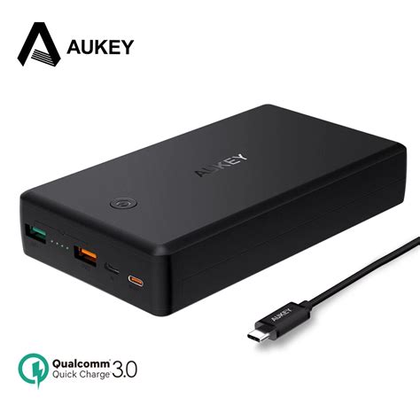 AUKEY PowerBank 30000mAh PD Quick Charge 3 0 Power Bank USB C External