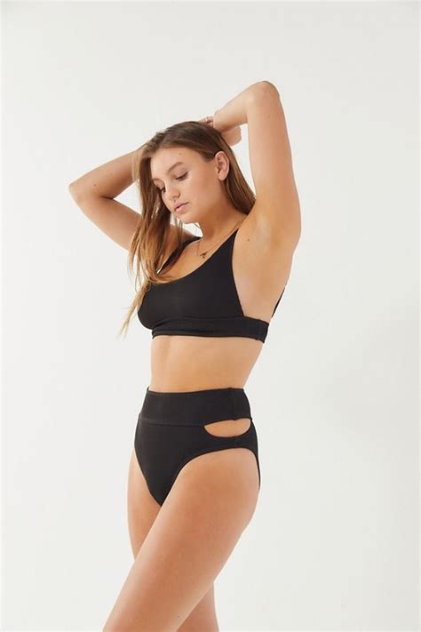 Out From Under Meg Ribbed Bikini Best High Waisted Swimsuits