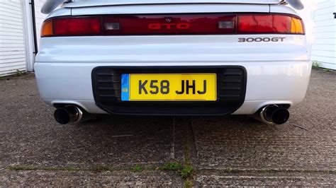 Mitsubishi 3000gt Catback Exhaust Without Silencer Youtube