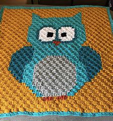 Ravelry Nanapatlee S Baby Owl Corner To Corner Blanket