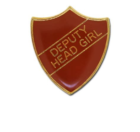 Deputy Head Girl Enamelled Shield Badge