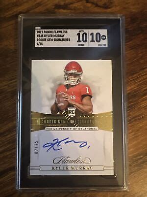 2020 Flawless Kyler Murray Rookie Gem Signatures 25 SGC 10 10 EBay