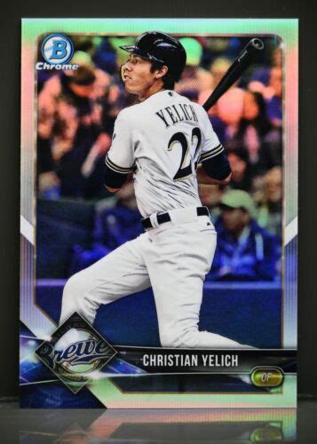 Bowman Chrome Christian Yelich Refractor Milwaukee